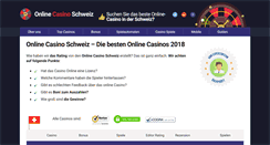 Desktop Screenshot of onlinecasinoschweiz.info